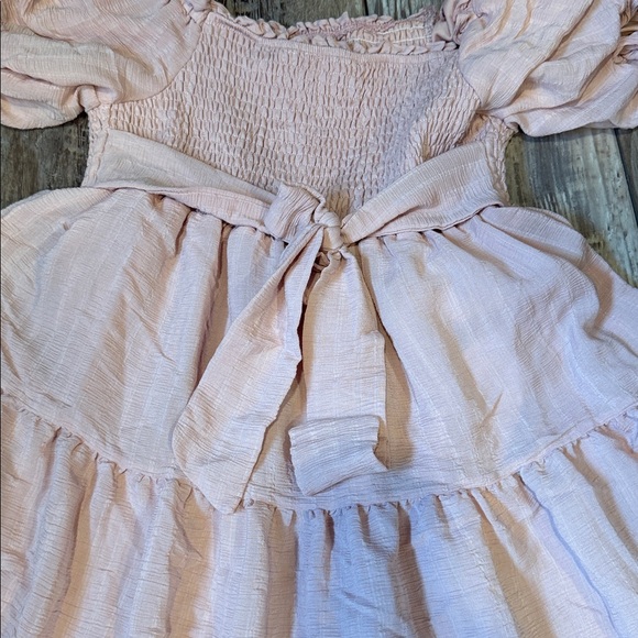 Morning Lavender PAIGE PUFF SLEEVE TIERED MIDI Dress Size S - Picture 9 of 10